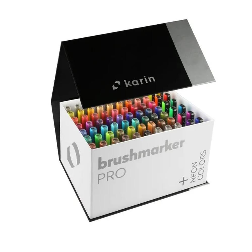 Karin Brush Markers PRO - MegaBox Plus 72 colores + 3 Blenders