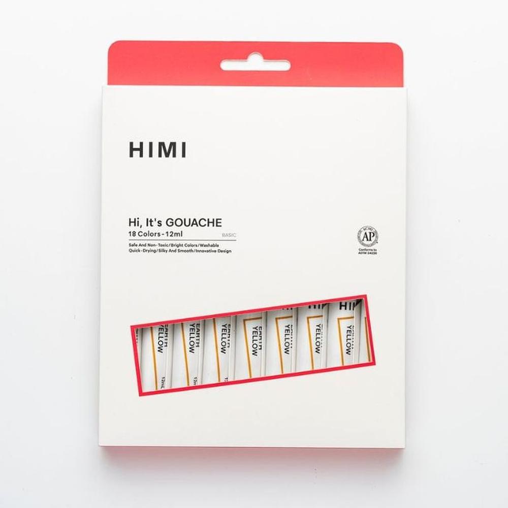 Miya Himi Gouache en tubo Nueva Visión Set 18 colores12ml
