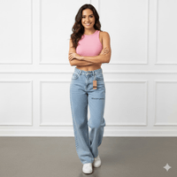 Pantalón baggy Jean Confort - azul c. 30