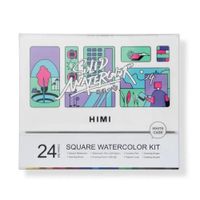 Miya Kit de Acuarela Square x24 colores