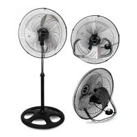 Ventilador 20 Pulgadas FSM2060 Imaco 3 en 1 Pedestal Mesa y Pared 60W Negro