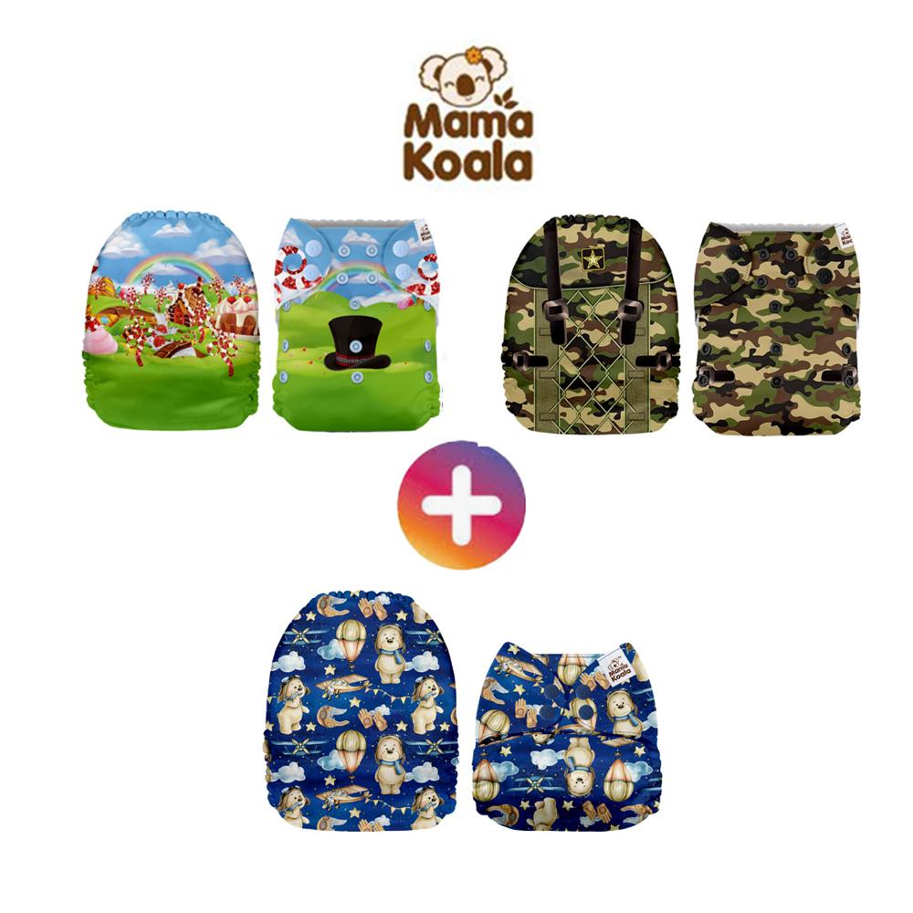 PAÑAL ECOLÓGICO DE TELA PACK X 3 UNIDADES MAMA KOALA SMT16