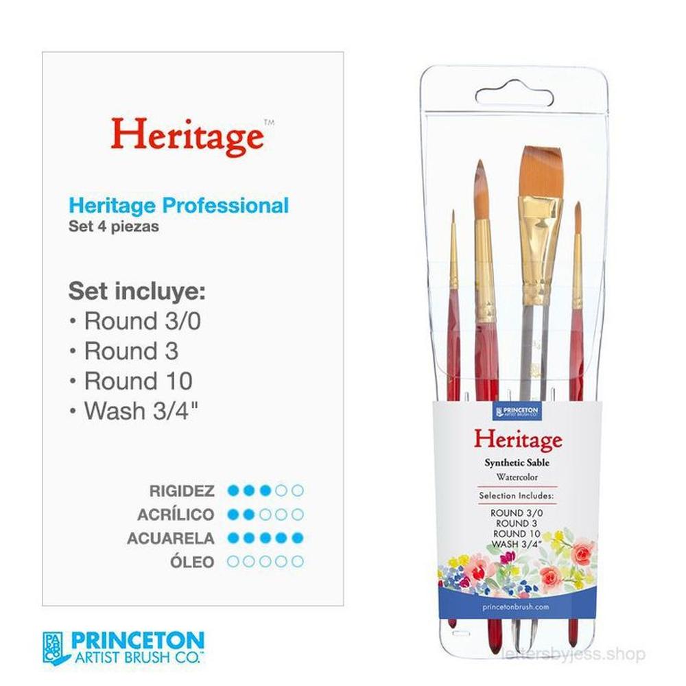 Princeton - SET PROFESIONAL HERITAGE - 4 PIEZAS