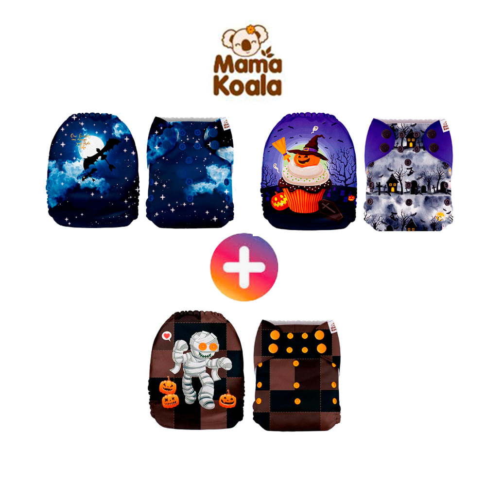 PAÑAL ECOLÓGICO DE TELA PACK X 3 UNIDADES MAMA KOALA SMT14