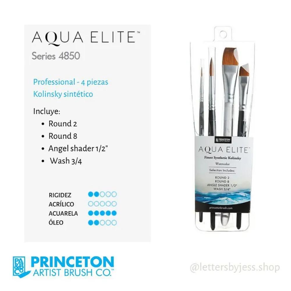 Princeton - SET PROFESIONAL AQUA ELITE - 4 PIEZAS