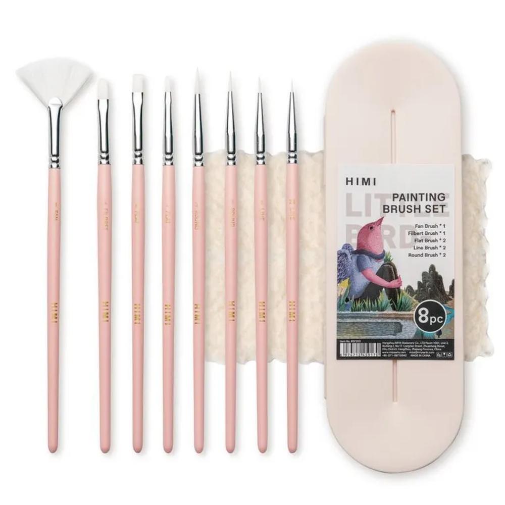 Miya Himi Set 8 Pinceles pequeños - Rosa