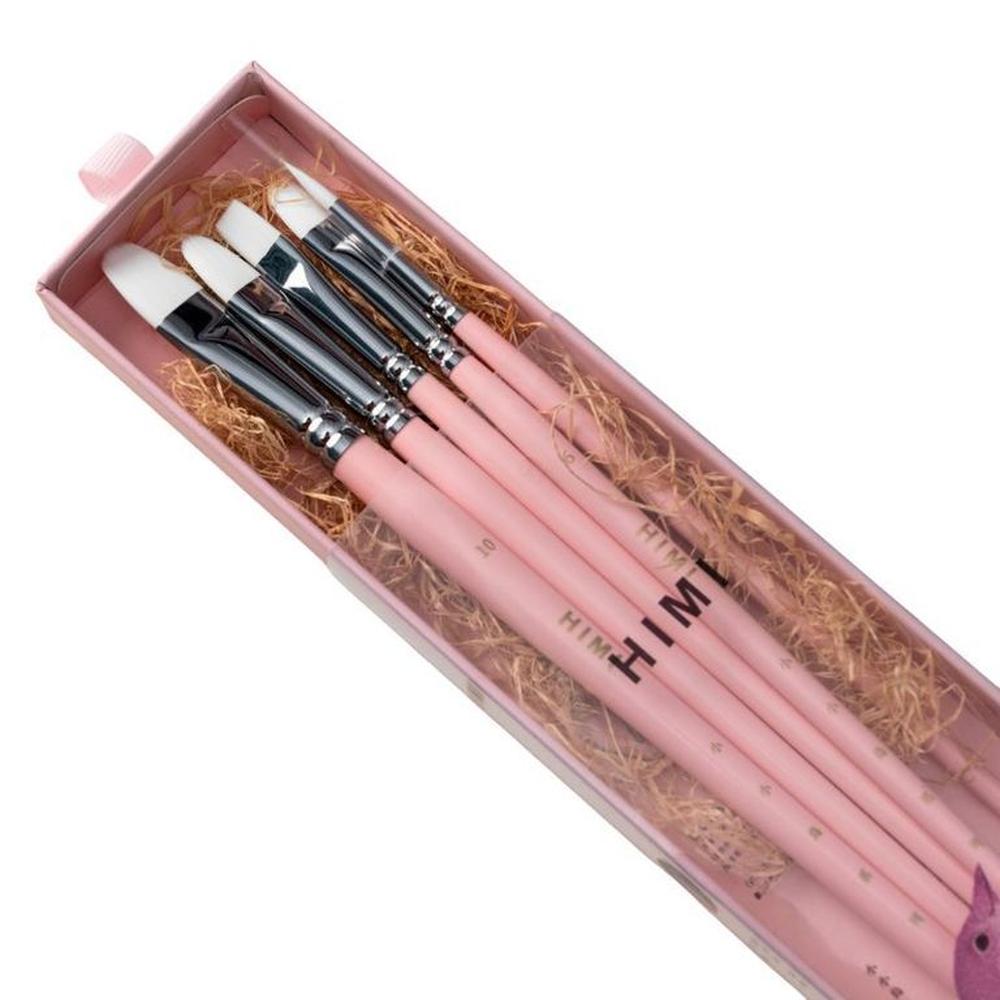 Miya Set 5 Pinceles Little Bird - Rosa