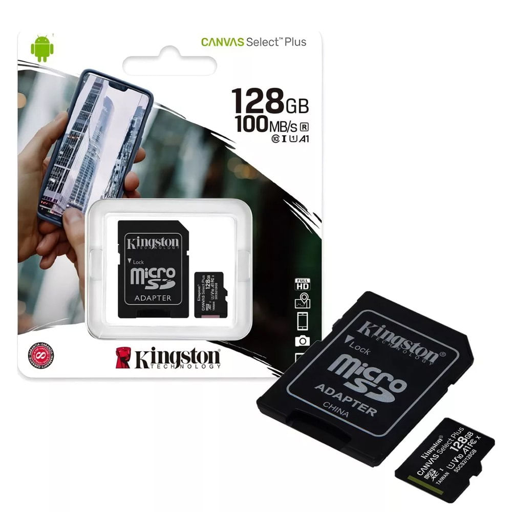 Memoria Micro SD Kingston Canvas Select Plus SD 128GB clase 10