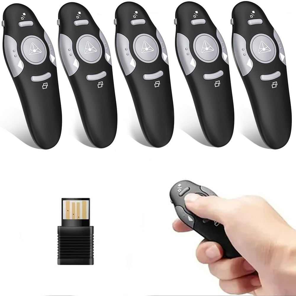 Kit 5 Puntero Presentador de Diapositivas Inalambrico Laser