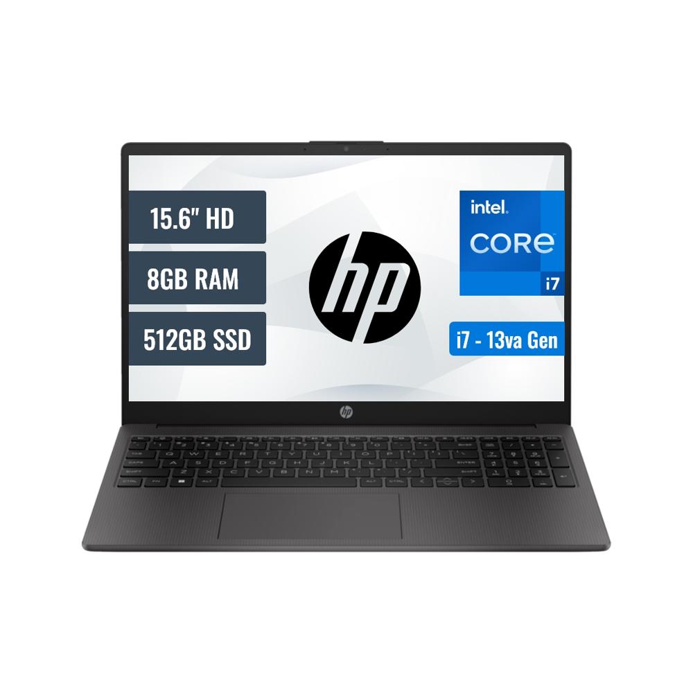Laptop HP 250 G10 Intel Core i7 1355U 8GB RAM 512GB SSD 15.6 HD FreeDOS 9S8U5LA