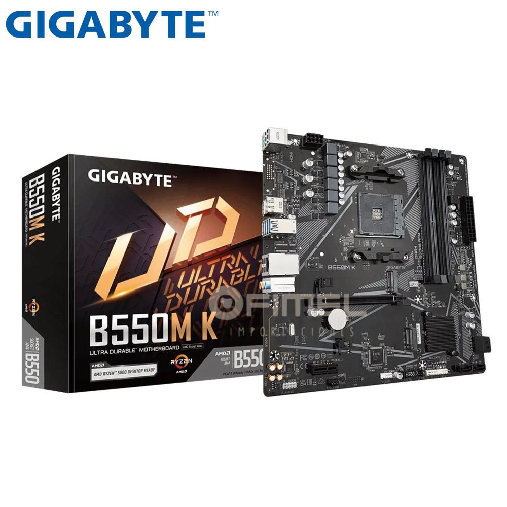 Motherboard Gigabyte B550M K (rev. 1.0) Chipset AMD B550, Socket AM4, Micro ATX