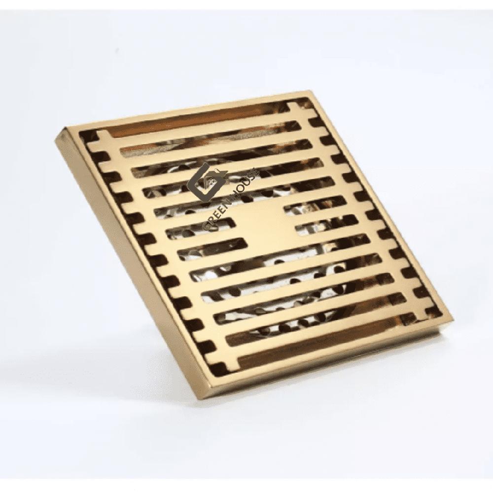 SUMIDERO DORADO ACERO SUS 304 DE 10CM