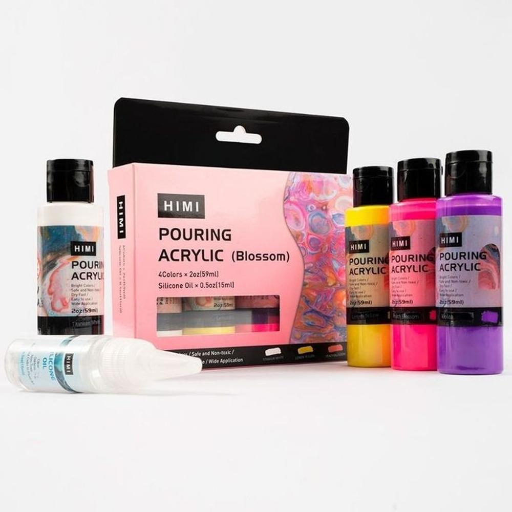 Miya Pintura Acrílica Pouring BLOSSOM - Set 4 colores