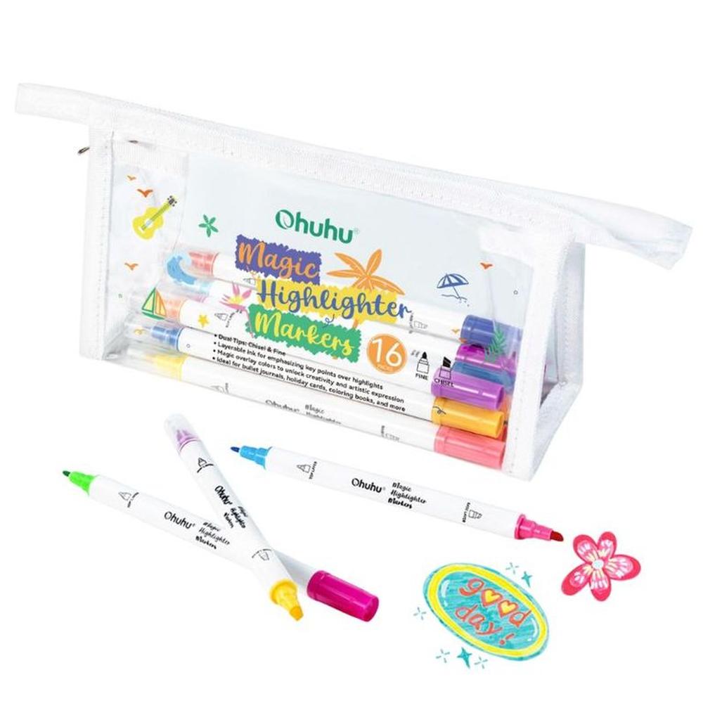 Ohuhu Magic Highlighter Markers. Set de 16 marcadores