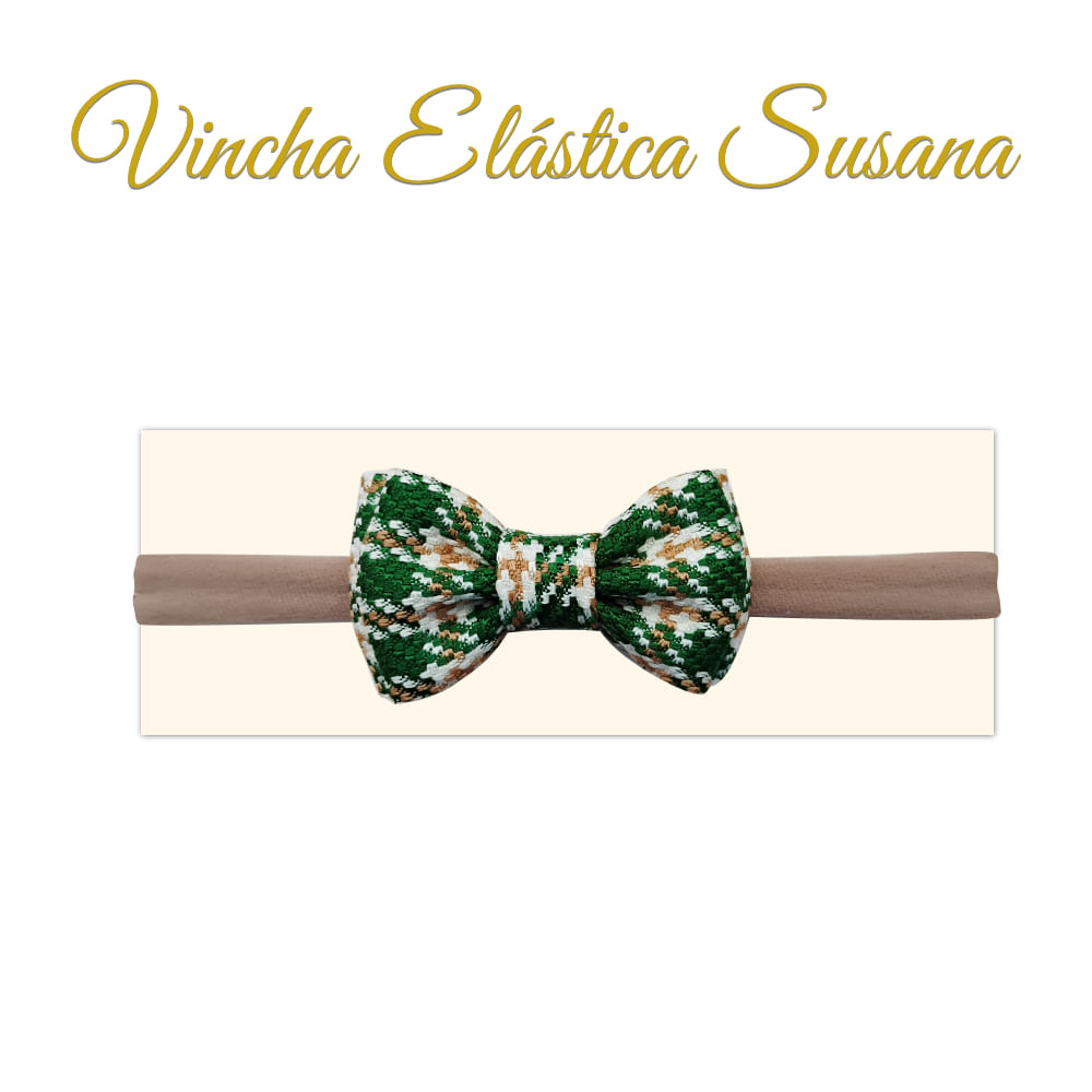 Vincha para bebé modelo 'Susana' color verde - Creaciones Karito