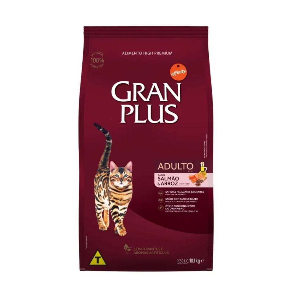 Alimento para Gatos Gran Plus Adultos Salmon 10 Kg