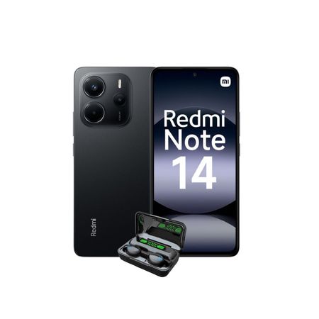 Celular Redmi Note 14 8Ram-256Gb Color Negro con Audifonos de Regalo