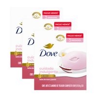 Pack Jabón de Tocador DOVE Leche de Coco Barra 90g Paquete 3un x 3un