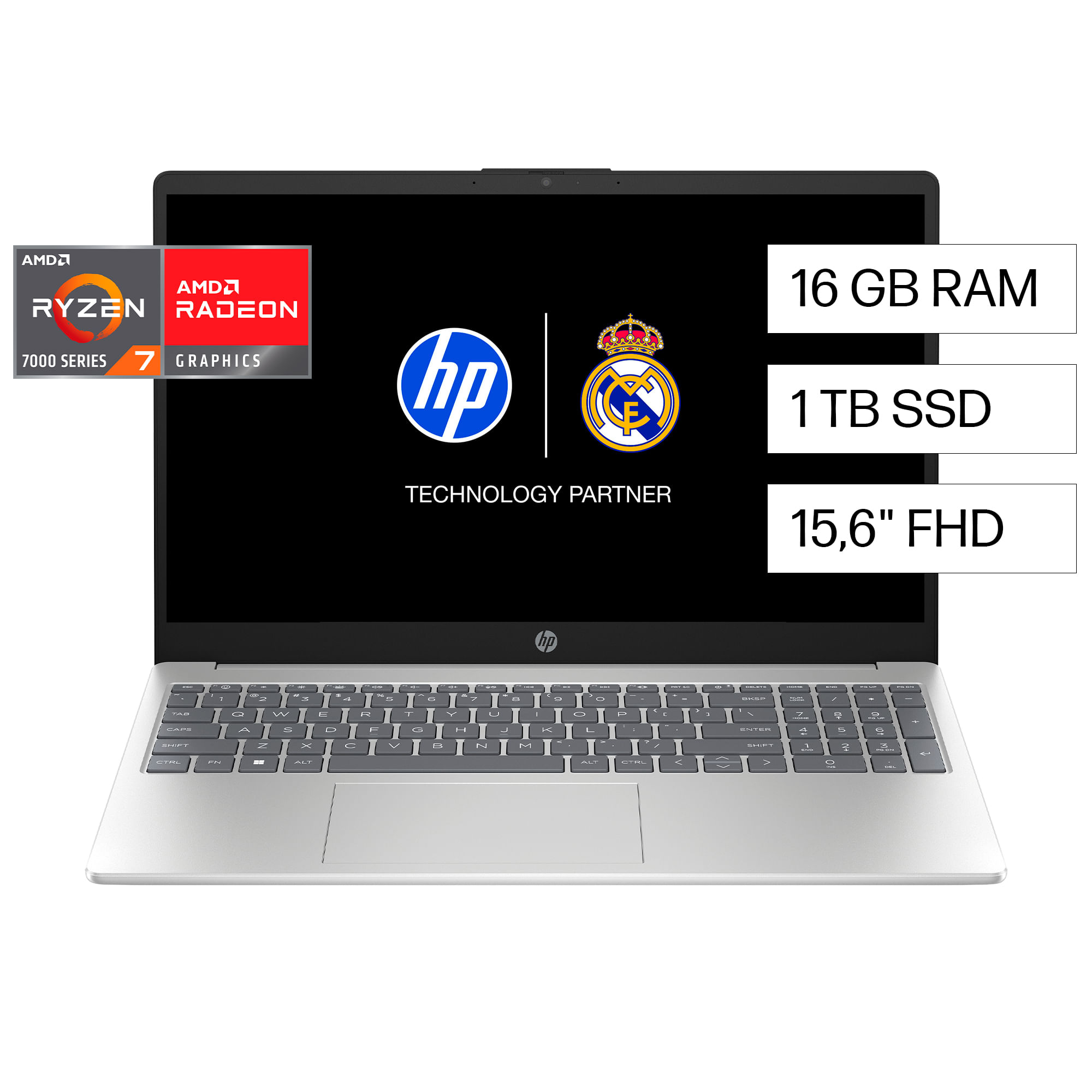 Laptop HP 15-FC0276LA 15.6"" AMD Ryzen 7 7730U 16GB 1TB SSD