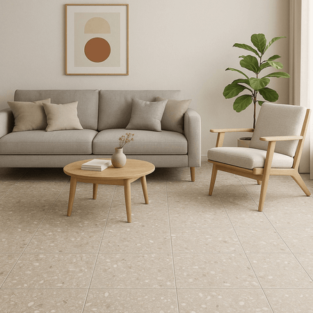 Piso Cerámico tipo Piedra Caliza Beige 45x45cm 2.23m2 Celima