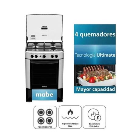 COCINA DE 4 HORNILLAS  MABE  CMP6014AGO MAS Válvula para Gas