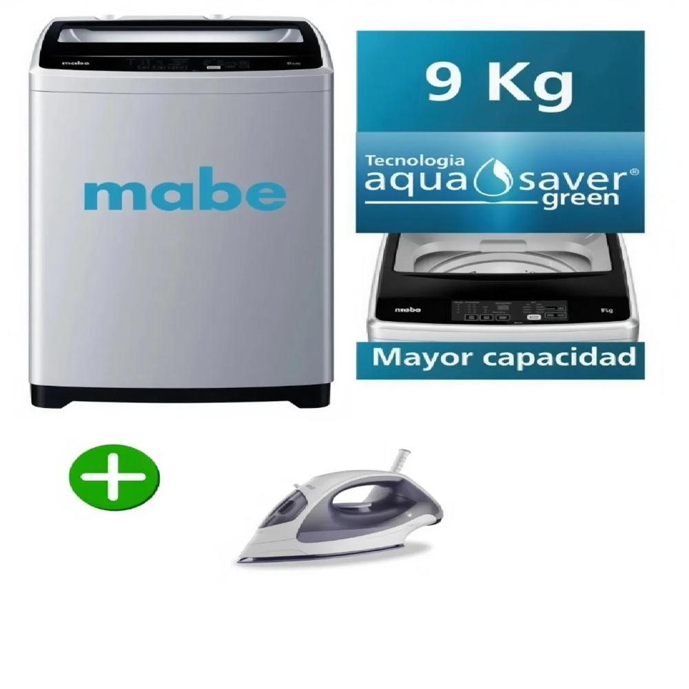 LAVADORA MABE 9KG AUTOMÁTICA LMAP9020WGBB0 + PLANCHA OSTER