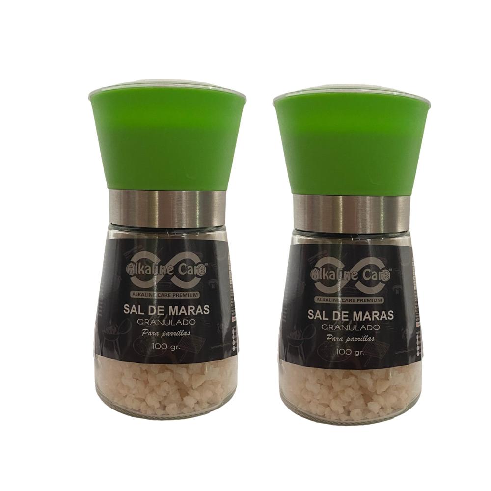 2 Molinillos - Sal rosada de Maras Gruesa 100gr unid.
