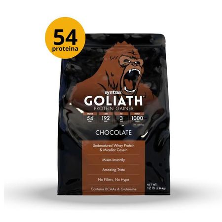 GOLIATH PROTEIN GAINER 12LB SYNTRAX - CHOCOLATE