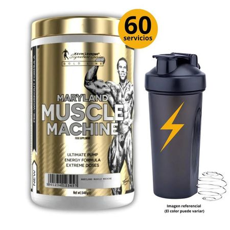 MUSCLE MACHINE KEVIN LEVRONE + SHAKER - PRE ENTRENO