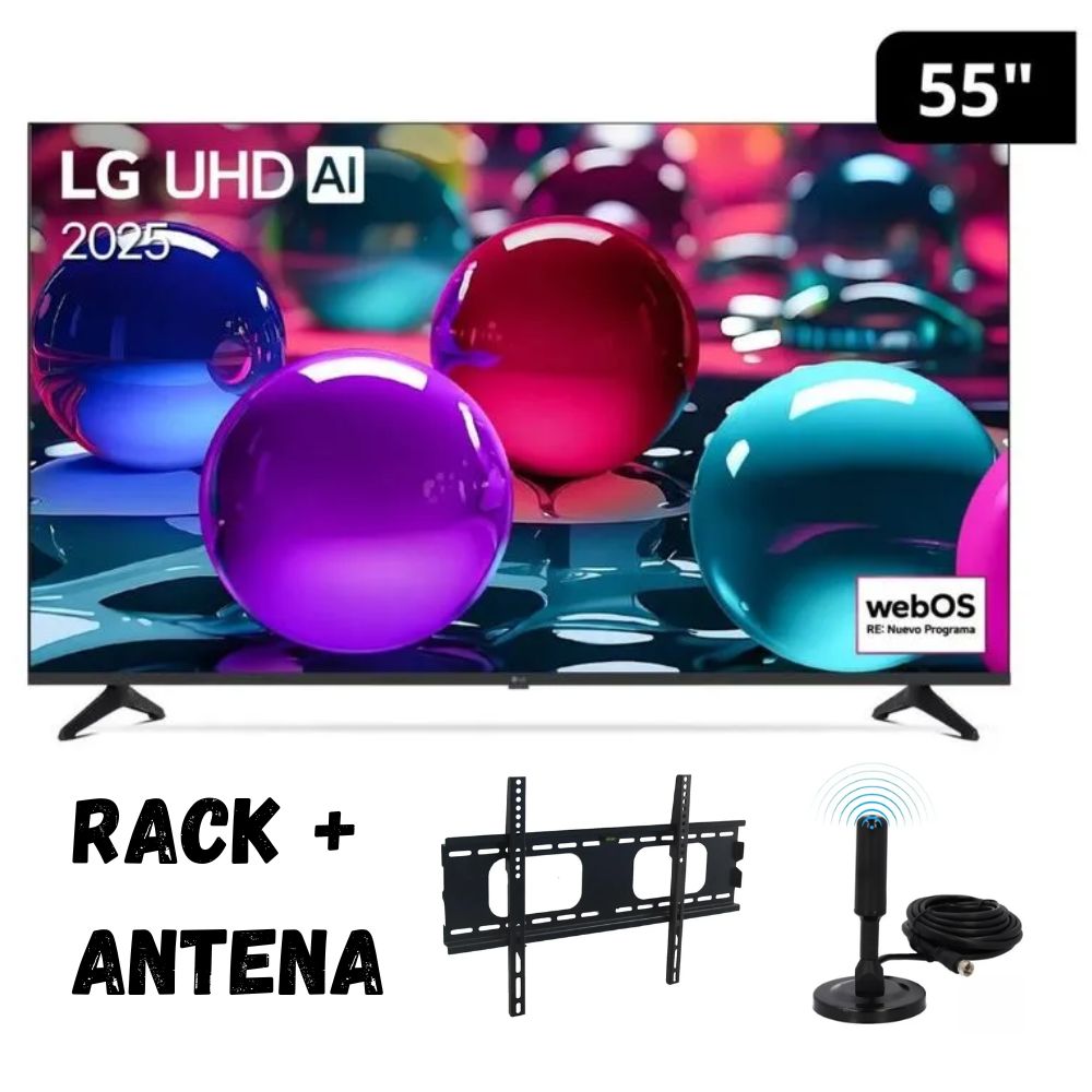 Televisor LG 55'' UHD 4K 55UA7300PSB 2025 - Ant - Rack