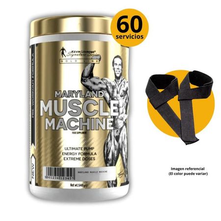 MUSCLE MACHINE KEVIN LEVRONE + STRAPS - PRE ENTRENO