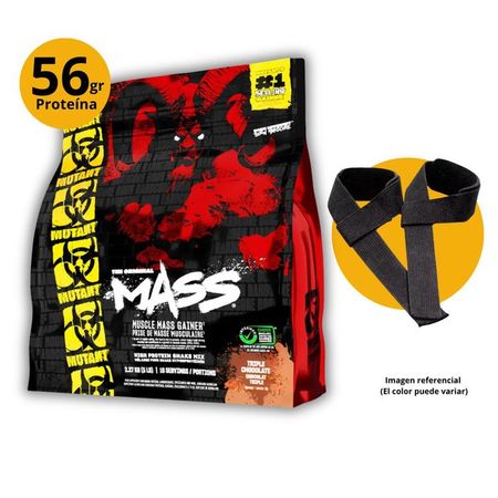 MUTANT MASS DE 5LB CHOCOLATE + STRAPS - GANADOR MASA