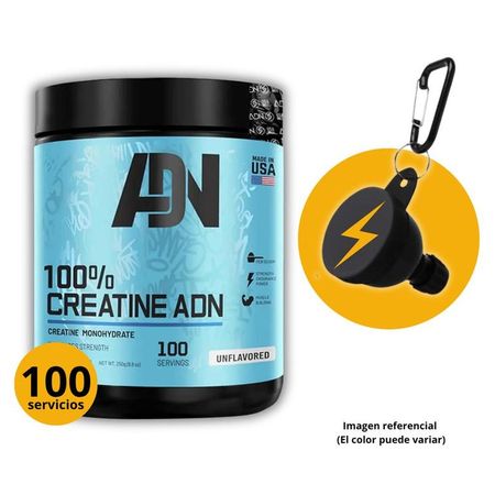 CREATINA ADN DE 250gr CON PORTASUPLEMENTOS - CREATINA MONOHIDRATADA