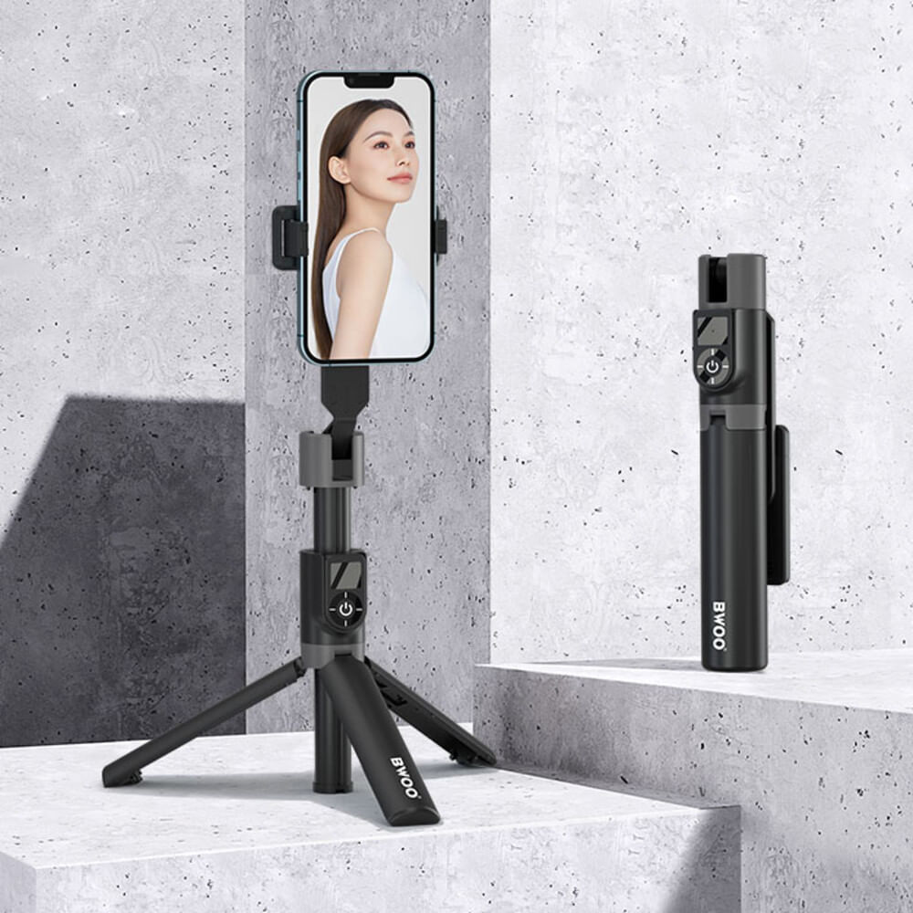 PALO DE SELFIE TRIPODE CON CONTROL PARA TELEFONO BT V5.2 BO-ZP14 BWOO