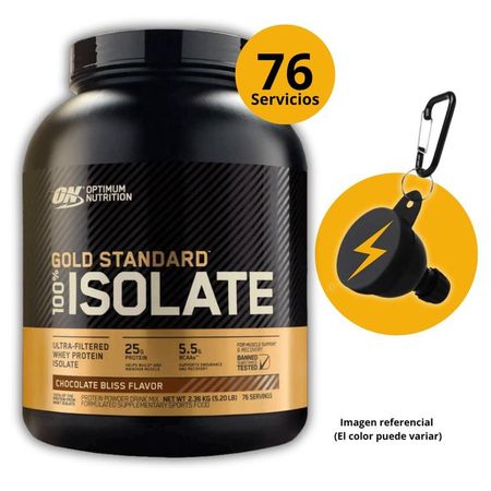 GOLD STANDARD ISOLATE DE 5LB RICH VAINILLA CON PORTASUPLEMENTOS