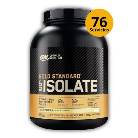 GOLD STANDARD ISOLATE DE 5LB RICH VAINILLA - PROTEÍNA HIDROLIZADA