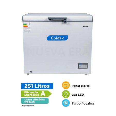 CONGELADORA COLDEX 251LT CH10PLUS BLANCO