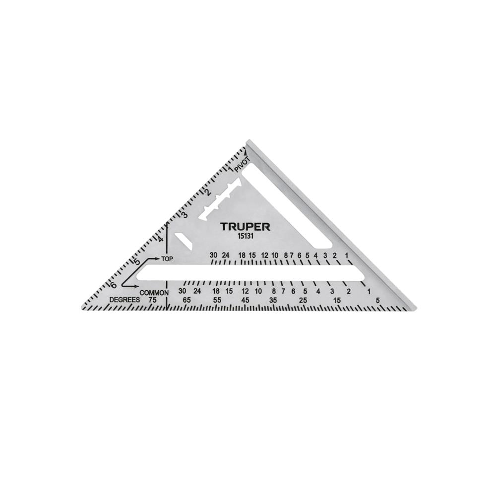Escuadra 7"" de Aluminio para Drywall Muros de Yeso Truper 15131