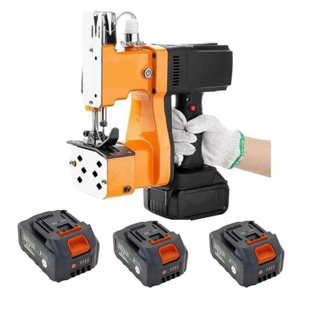 Maquina Cosedora Cerradora de Sacos Inalámbrica con 3 Baterías