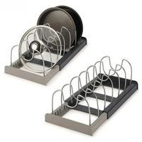 Organizador Extensible De Sartenes, Tapas y Moldes De 8 Divisiones
