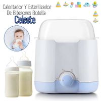 CALENTADOR Y ESTERILIZADOR DE BIBERONES - CELESTE