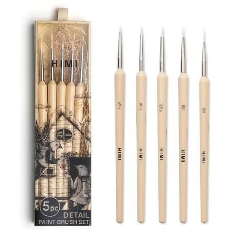 Himi Set 5 mini pinceles de detalle