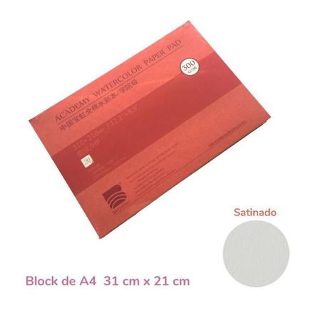 Baohong Papel de acuarela ACADÉMICO Grano Satinado A431x21cm