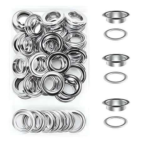 200 Ojales Metal para Cortina Ojalillo Numero 600  - 40mm de Interior