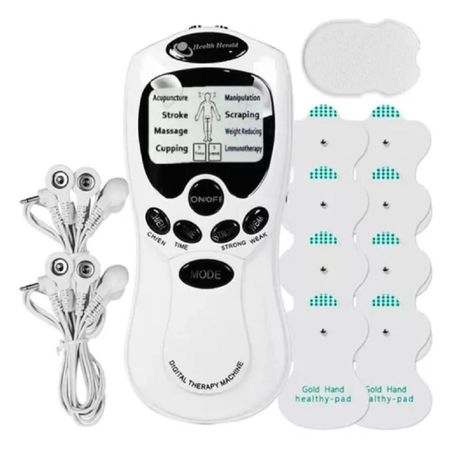 Electro Estimulador Masajeador 8 Parches Ejercitador Muscular