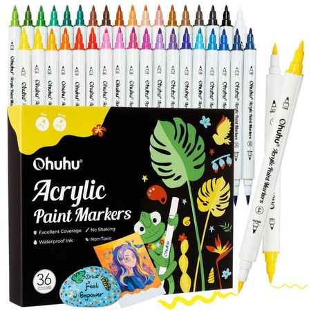 Ohuhu Acrylic Paint Markers: Set de 36 marcadores