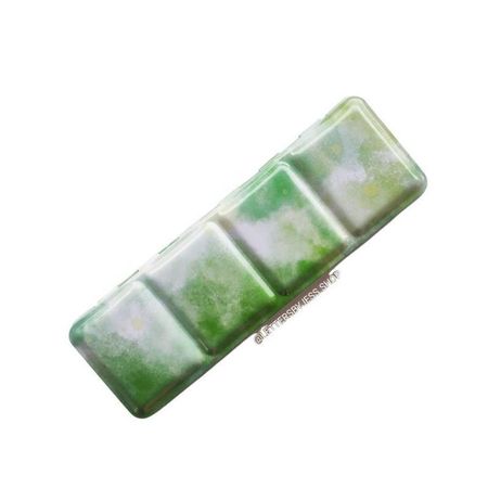 Estuche vacío para acuarelas sin soporte de metal - Mediano - verde amarillo