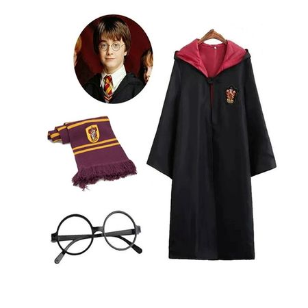DISFRAZ GRYFFINDOR MULTI HARRY POTTER ROPA HALLOWEN COSPLAY PIEDRA FILOSOFAL