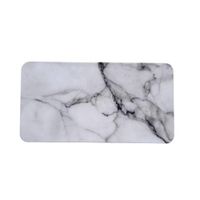 Estuche vacío para acuarelas rectangular metal - mármol