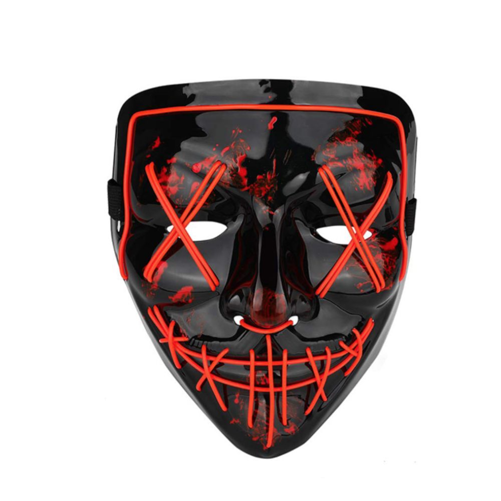 Máscara de Purga de Halloween Máscara de Luz LED Roja